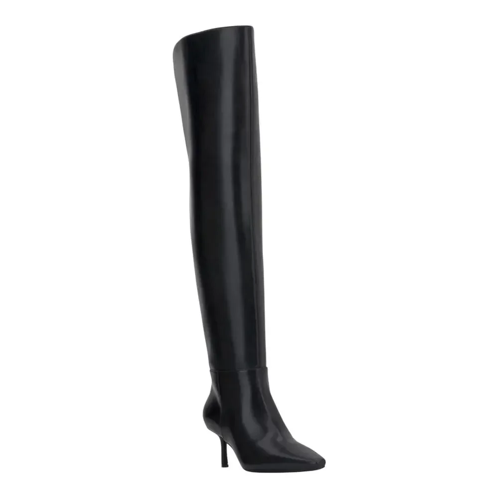 INC Women's Jackston Snip Toe Over The Knee Boots Black Size 5 1/2